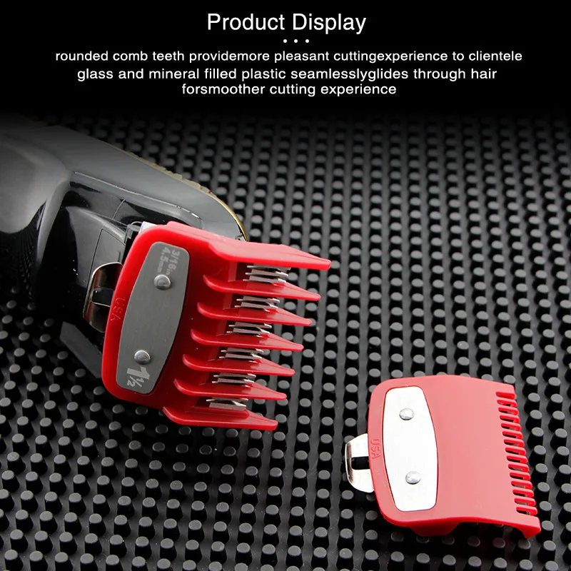 2Pcs Professional Hair Cutting Guide Comb Clipper Limit Comb Trimmer Cutting Styling Tools Attachment Compatible 1.5mm 4.5mm image 3