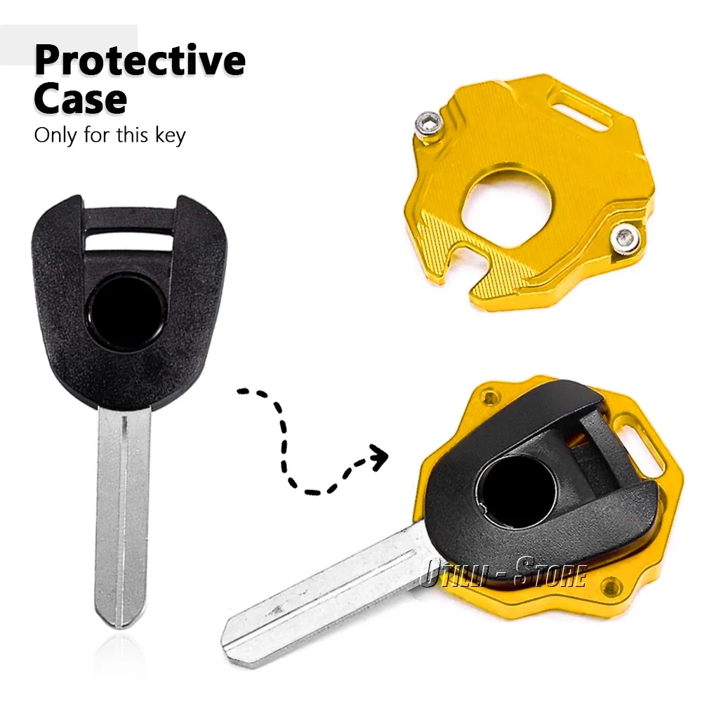 For Honda CB500F CB500X CBR500R CB650F CB650R CBR650R New 4 Colors Motorcycle CNC Key Case Cover Shell Keychain Accessories