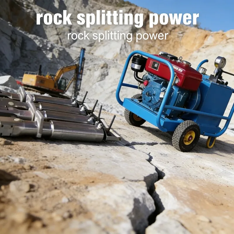

Diesel Hydraulic Rock Splitter For Mountain Road Excavation Strong Stone Cracking Machine With Reliable Air Cooled Engine