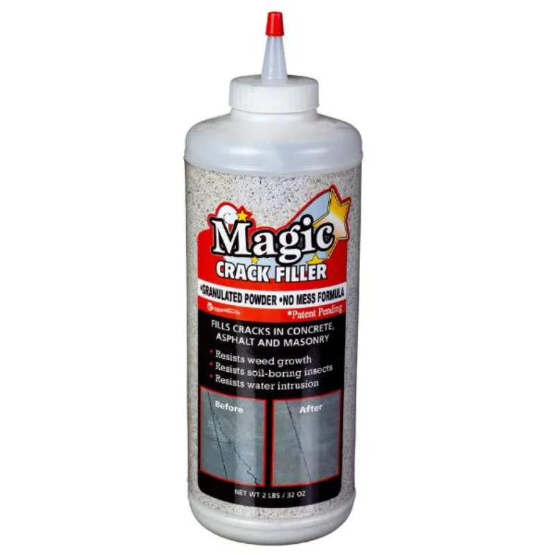 Concrete Magic Crack Filler 2 lb. Bottle - Ultimate Solution for Concrete and Masonry Cracks - Easy Application!!