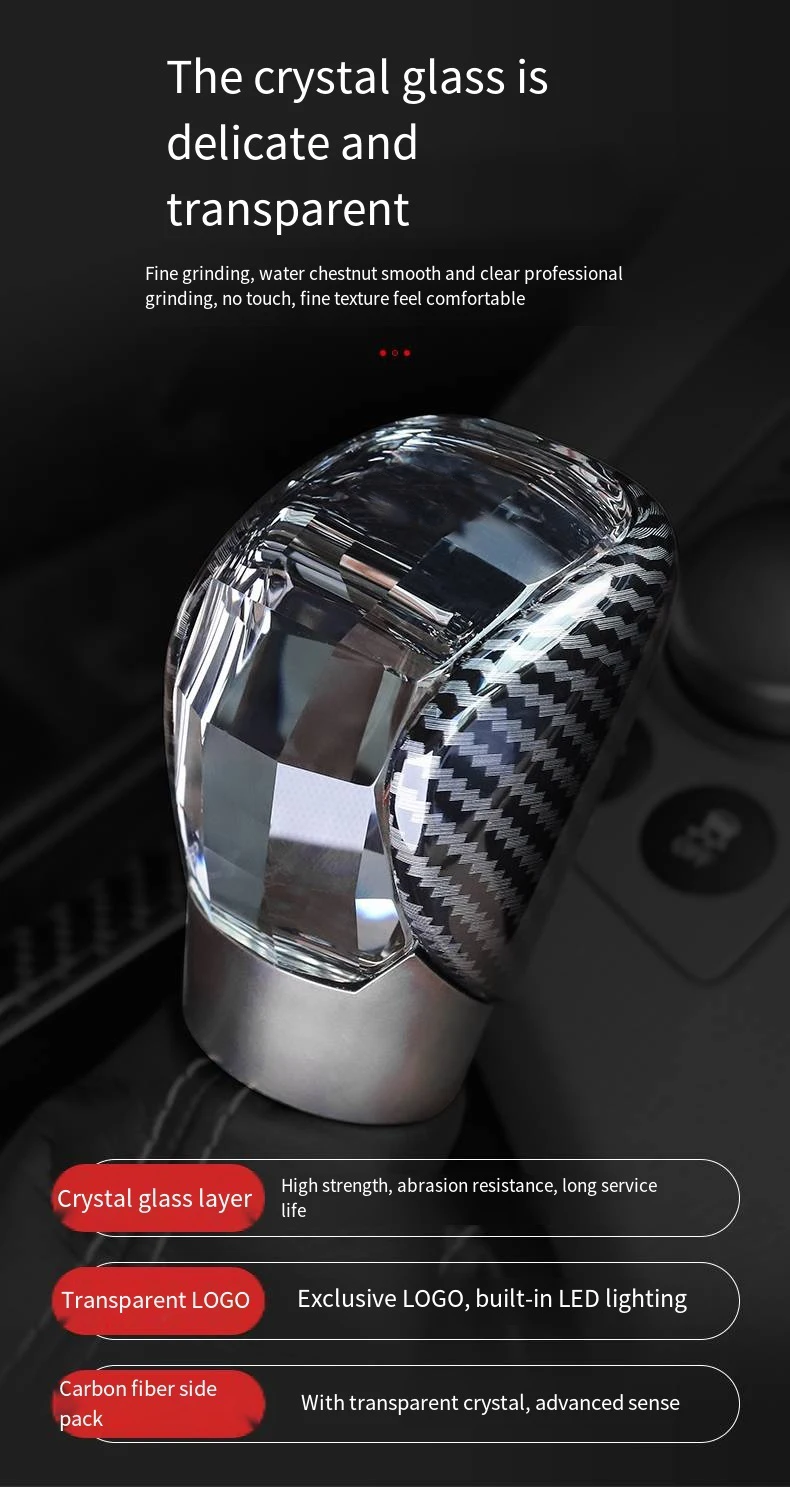 Crystal gear shift knob Suitable for Lexus 15-17 ES 15-20 NX 15-22 RX 15-21 IS 1