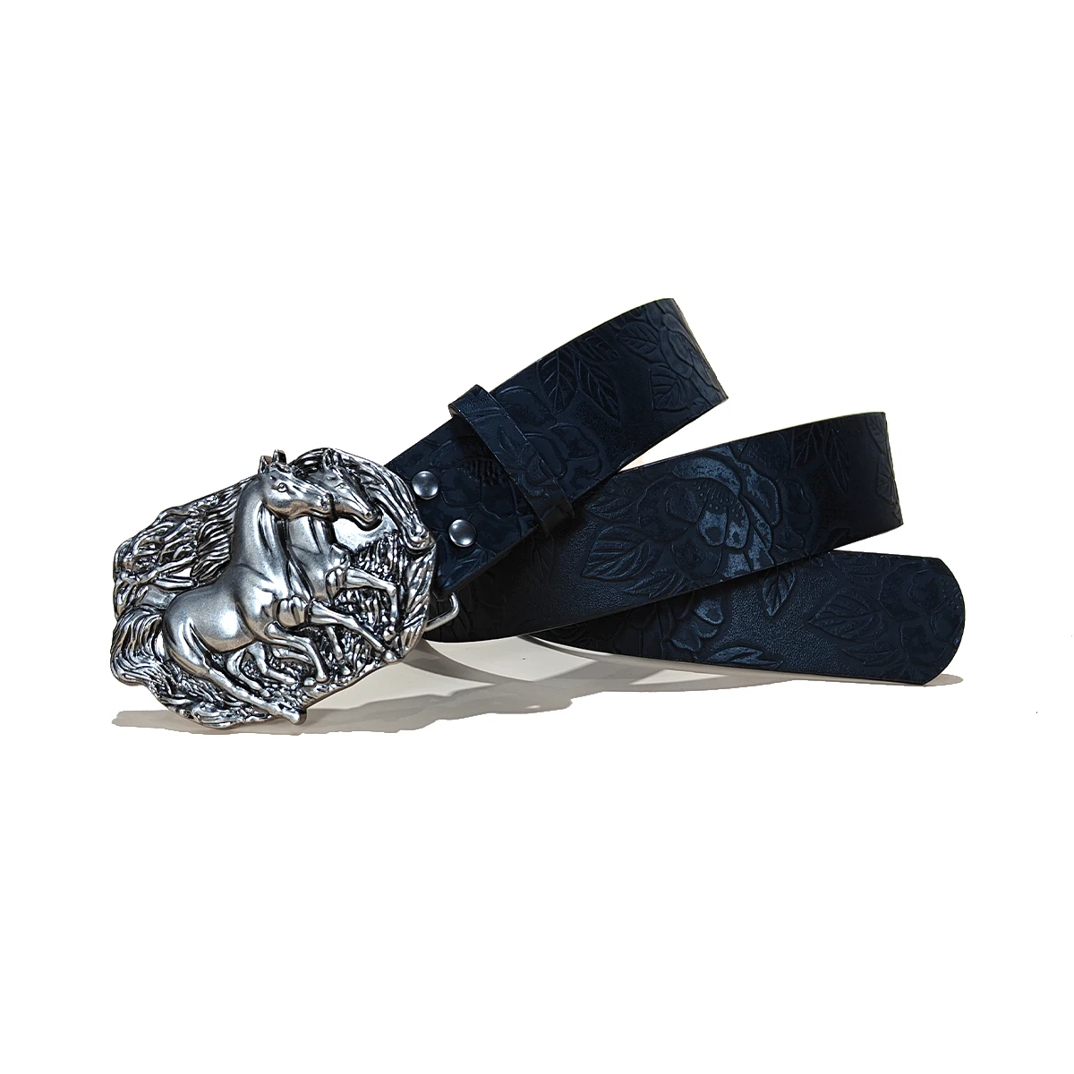 الموضة الرجعية الرجال الثور رئيس الحصان مشبك جودة عالية الأسود المطبوعة حزام المرأة الأعمال عادية بولي حزام حزام جينز هدايا عيد الميلاد #5