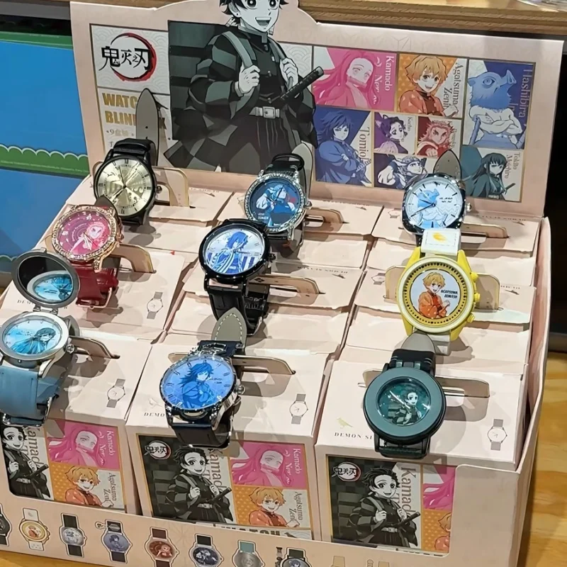 

Genuine Demon Slayer Second Generation Watch Blind Box Anime Peripheral Time Series Tanjiro Zenitsu Nezuko Gift Toy