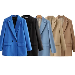 Light Luxury Trafes Blazer Suit Spring and Autumn Women's Fashion Loose Button Casual Versatile Jacket Office OutWear Jacket