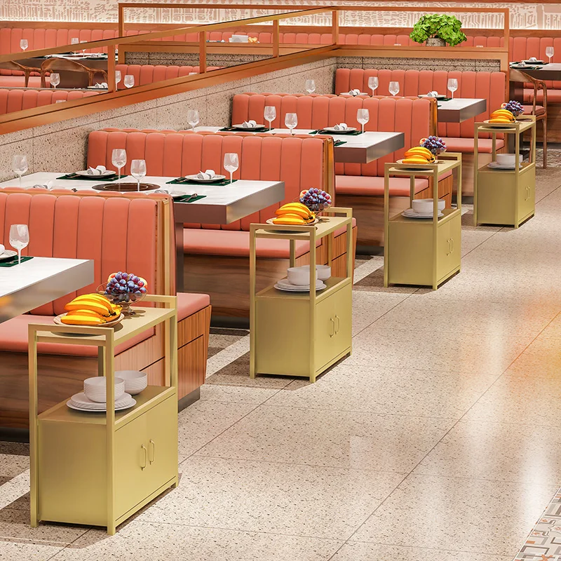 

Hot pot restaurant food rack, table edge rack, modern simple ingredients rack, suitable for bedrooms and living rooms