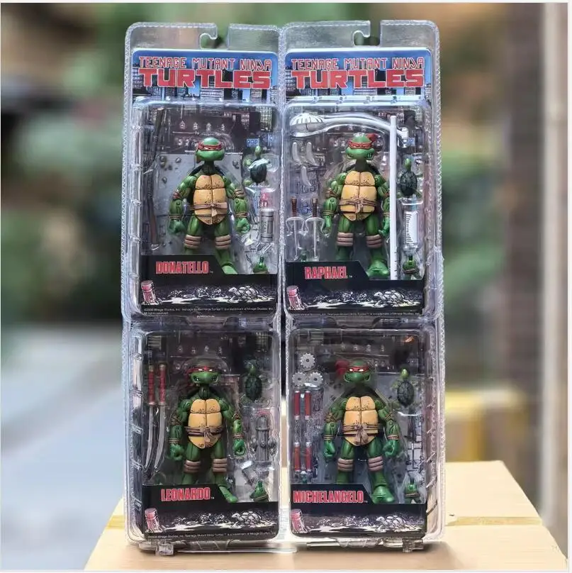 In Stock New Neca Teenage Mutant Ninja Turtles Leonardo Leads Tmnt Turtles First Ninja Anime Action Figure Model Toys Gifts Boys