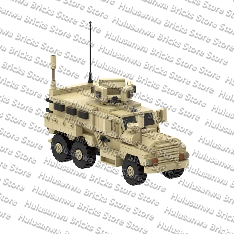 Mine Resistant Ambush Protected Vehicles Model MOC Building Bricks War Equipment Modular Technology Gifts Holiday Children Toys