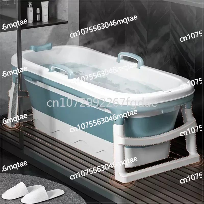 

Bath Bucket Adult Foldable Bathtub Adult Plastic Bath Barrel Sweat Thickened Large Sitting Household Sauna Massage Bath Barrel