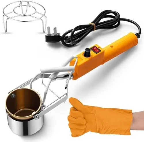 

Портативный набор для плавки металла Flutesan для рыболовных грузил – электрическая печь с тигелями, формами и перчатками