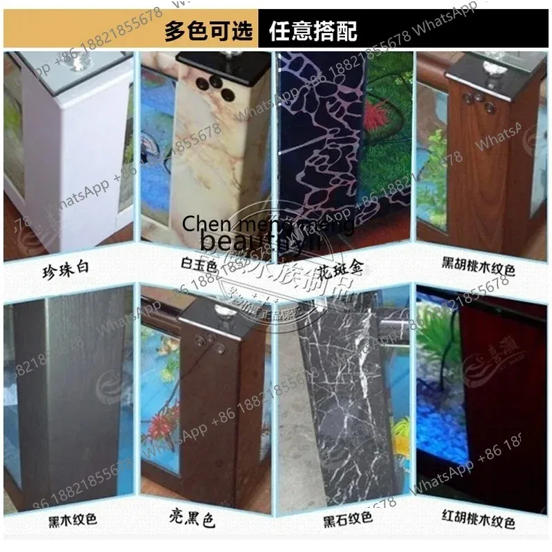ss cn8350 ss 8350 Hexagonal Coffee Table Fish Tank Glass Aquarium Creative Living Room Household 1 M Ecological Turtle Jar Sofa