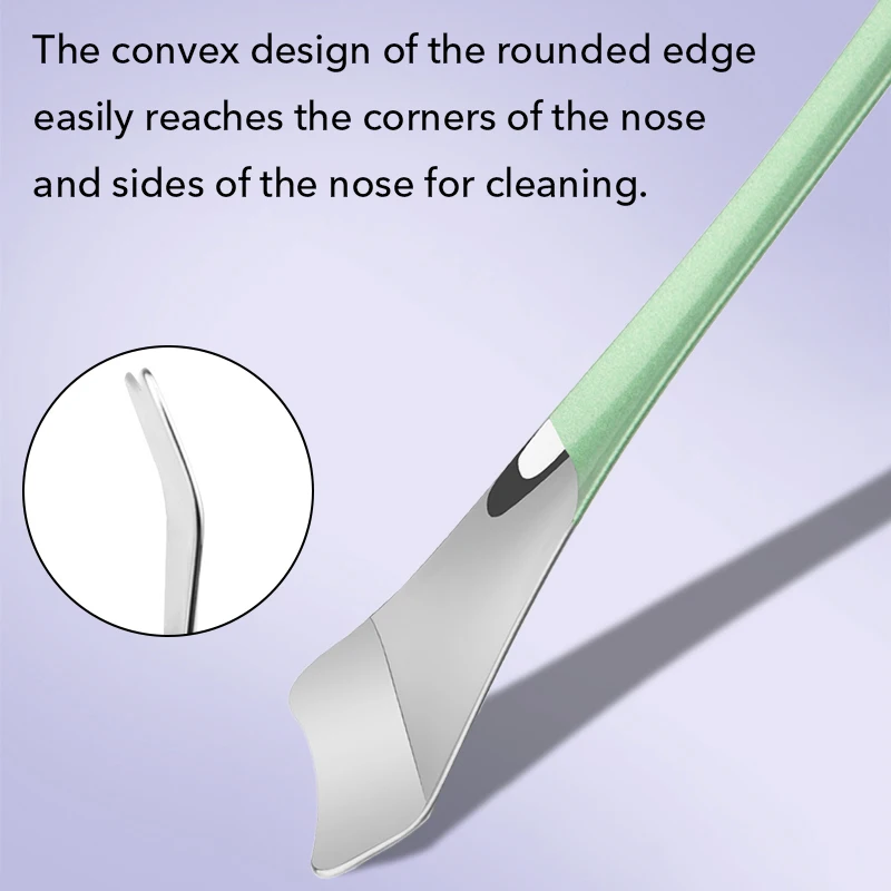 Roestvrij mee-eter verwijderingsgereedschap Gezichtsschraper Huid Scrubber Gezichtsspatel voor diepe poriënreiniging Schoonheid Huidverzorging