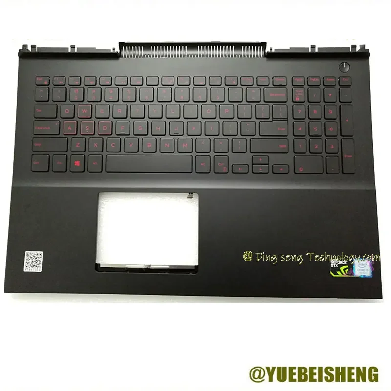 

YUEBEISHENG 95%New/Org For DELL Inspiron 15 7000 7566 7567 P65F Plalmrest US keyboard upper cover 0MDC8K MDC8K Backlit