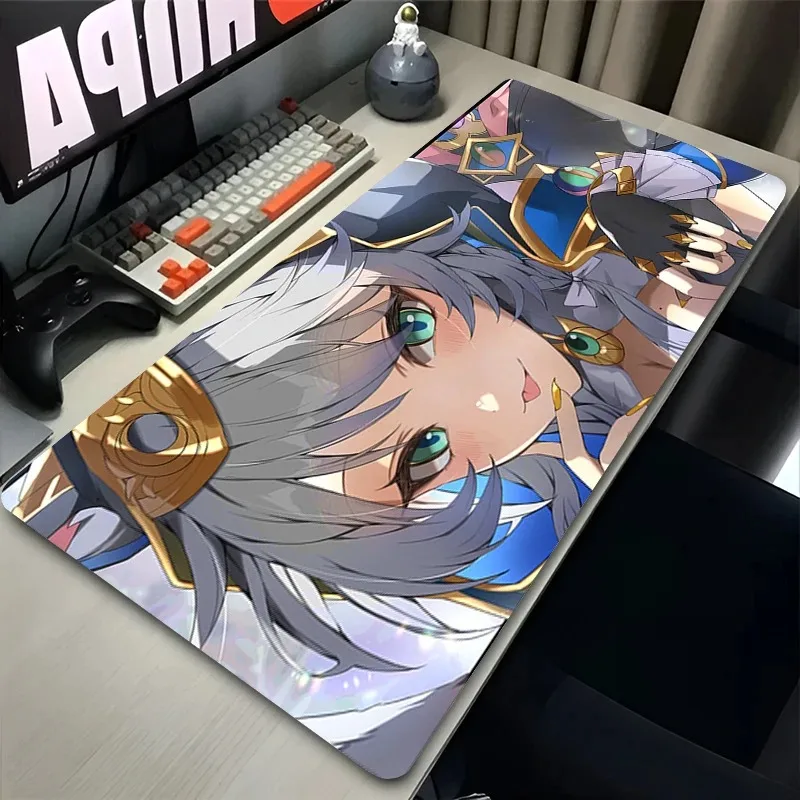 لوحة الماوس أنيمي ألعاب هونكاي ستار السكك الحديدية تشفير اللوحي Varmilo لوحة المفاتيح Kawaii الألعاب اكسسوارات لوحة الماوس القط فتاة حصيرة مكتبية #3