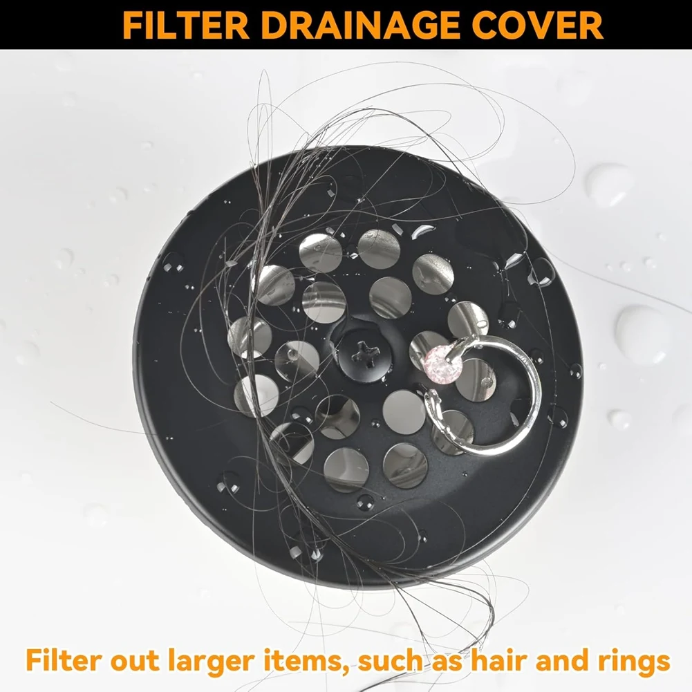 

Универсальный матовый черный сливной комплект BAAR для ванны с рычажным механизмом, для труб 1-1/2" и 1-3/8", замена отделки ванны