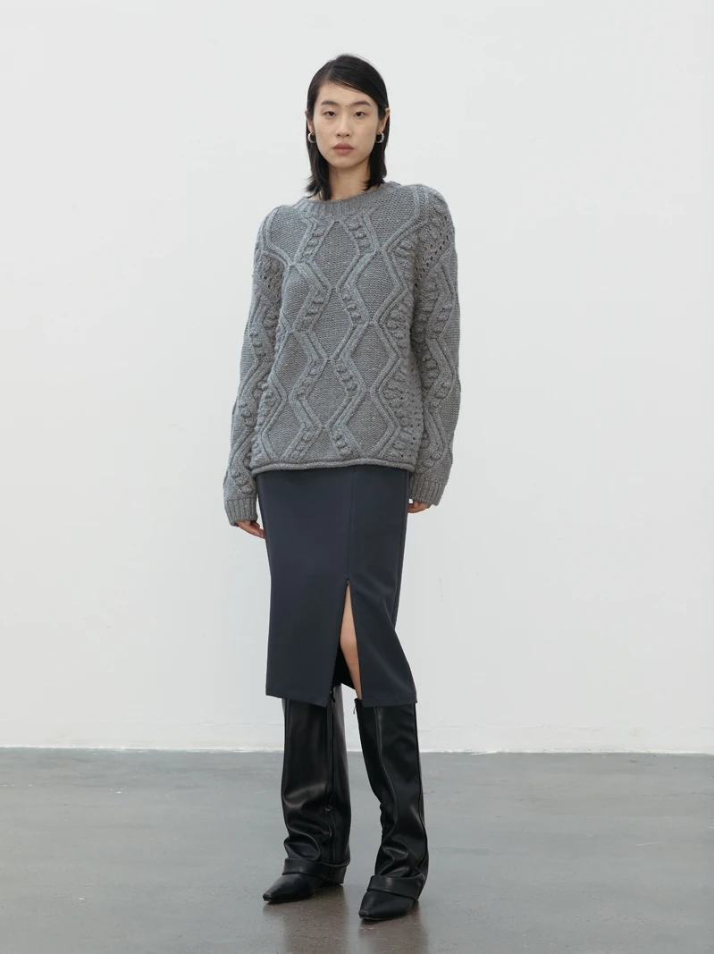 กางเกงสูทผ้าเรียบเนียน Bla Smooth ป้องกันริ้วรอย ชุดกระโปรงกางเกงผู้หญิง แบบถอดแยกได้สองชิ้น ชุดเซ็ตสองชิ้นสำหรับฤดูใบไม้ร่วง เอวสูง ทรงตรงขายาว