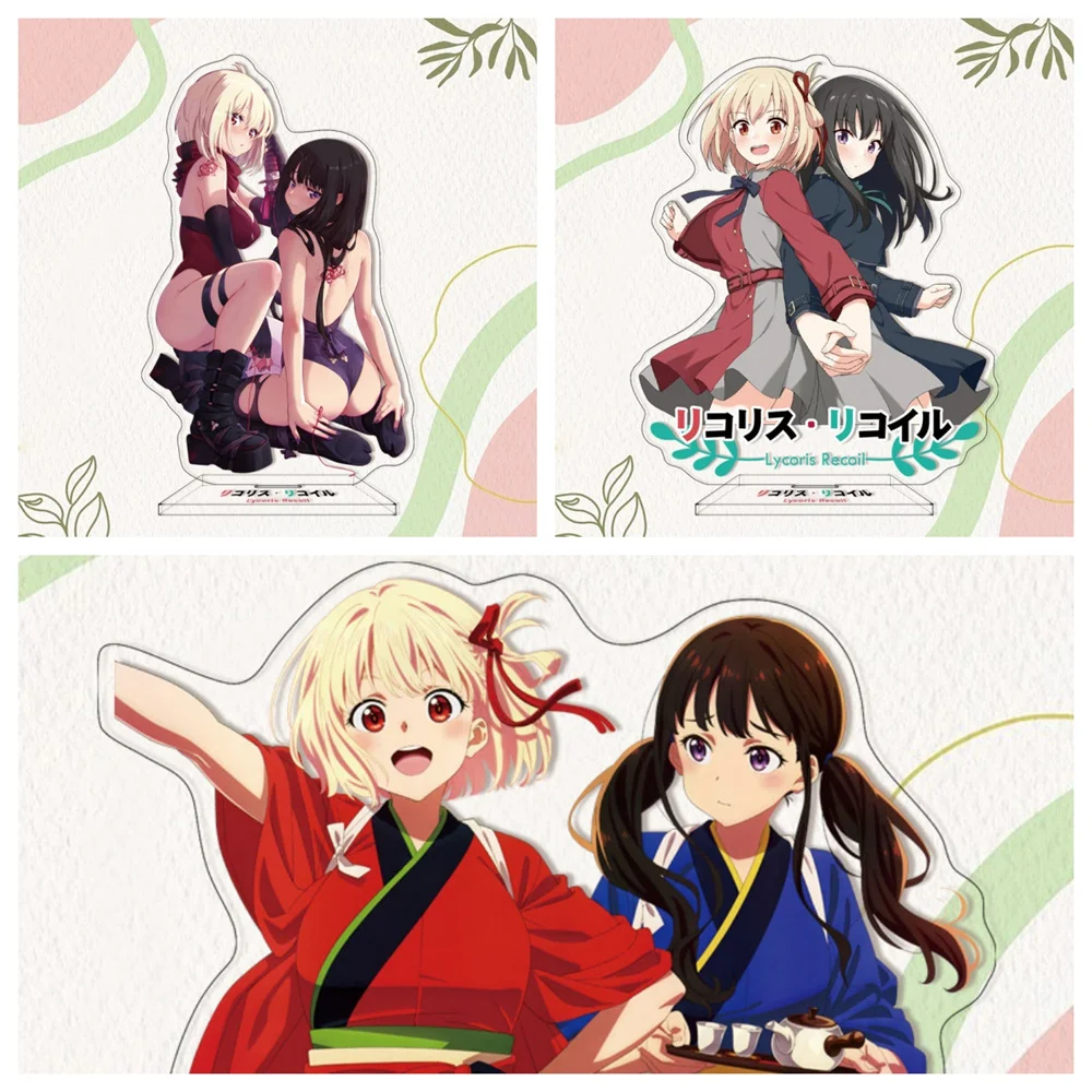 15 cm lycoris recoil Cosplay Acryl Stands Model Prachtige Grils Bureau Decor Leuke Staande Teken Fans Gift