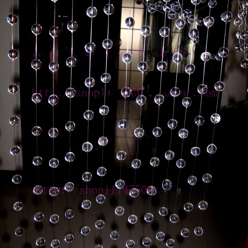 

Pure l White Crystal Door Curtain Crystal Bead Curtain Decorative Screen Partition Home Decorative Fabric Accories