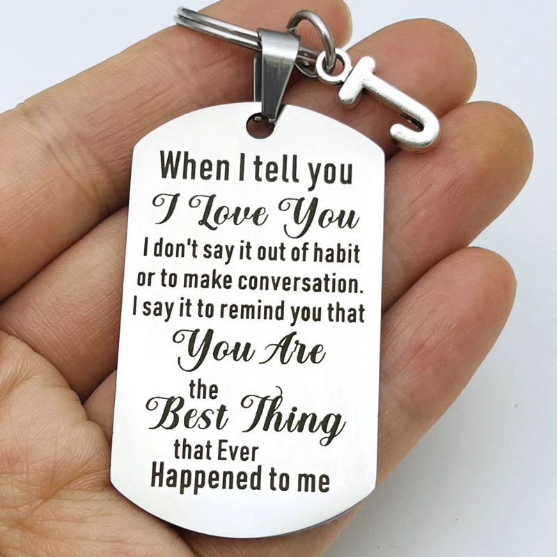 Gifts for Husband Keychain Wife Boyfriend Gifts Birthday Christmas Wedding Engagement Sweetest Day Gifts