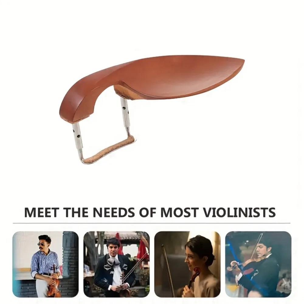 الخشب كمان الذقن بقية Chinrest ل 4/4 الكمان الأسود جودة عالية الآلات الموسيقية أجزاء الكمان الملحقات