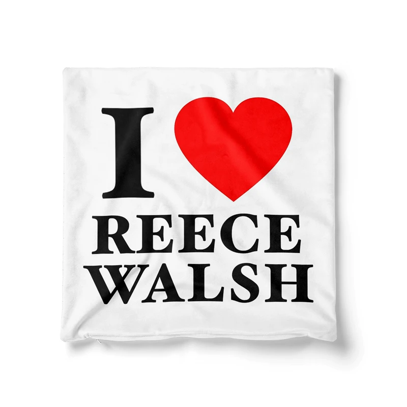 Gaslight Gatekeep Girlboss I Love Reece Walsh Throw Pillow Covers Cushion Cases Pillowcases for Sofa 45cm x 45cm