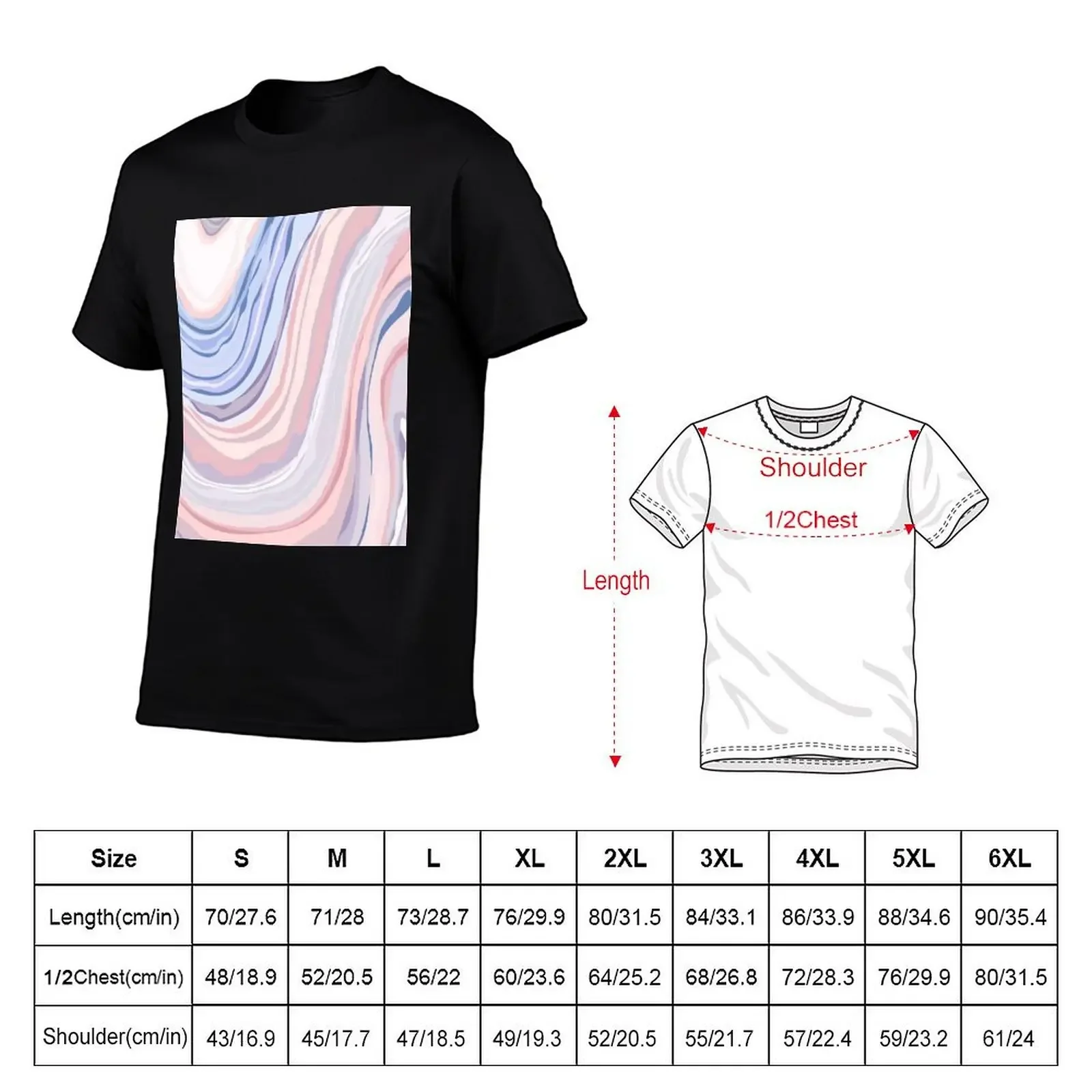 Pastel Marble T-Shirt custom t shirt plus size tops sublime summer tops plain white t shirts men