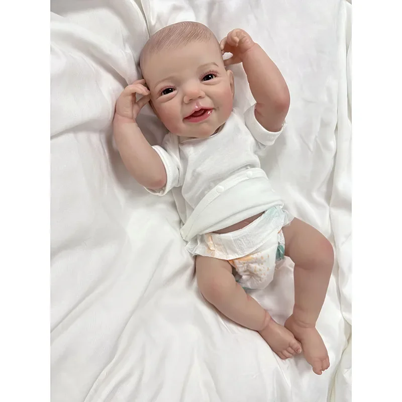 

19inch 48CM Full Body Baby Charlie with Painted Hair Lifelike Soft Touch Bath Toy