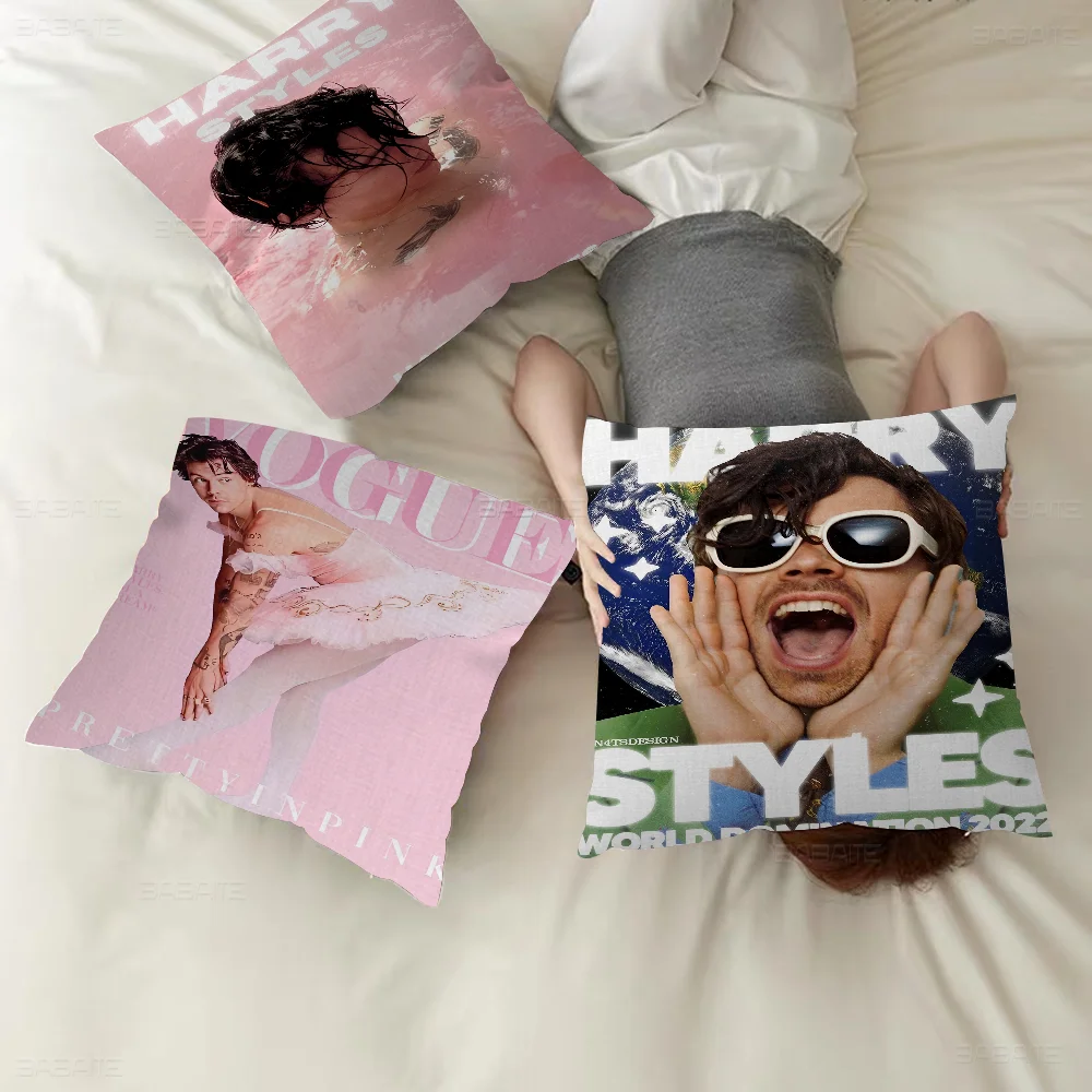 

H-Harry E-Edward S-Styles pillow cover sofa cushion cover home room decoration children gift