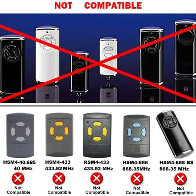 차고 문짝 리모컨 고정 코드 복사 가능, Hormann 26.975 Mhz HSM4 HS4 HSE4