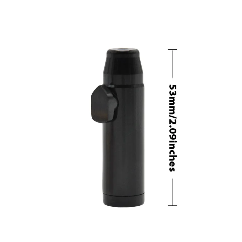 2PCS 4PCS Metal bullet shaped snuff bottle Portable Aluminum Alloy mini Snuff tube Washable Snuff pipe Cool Gadget for Men