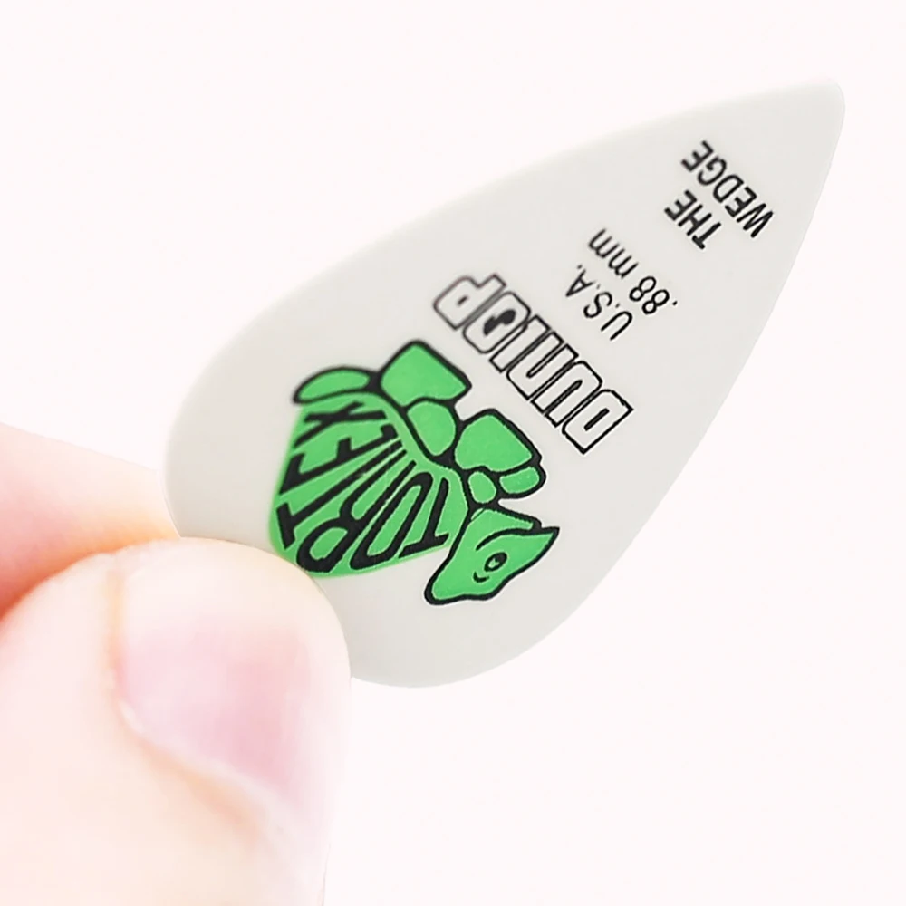 Dunlop Guitar Picks 424R TORTEX WEDGE Pick 0.50/0.60/0.73/0.88/1.0/1.14 mm, USA Original Guitar Accessories