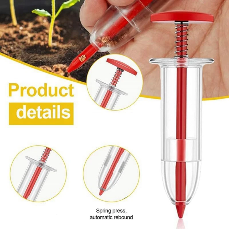 Mini Seed Spreader, Manual Seedlings Dibber And Widger Set, Handheld Garden Seed Sower Planter For Tiny Seeds