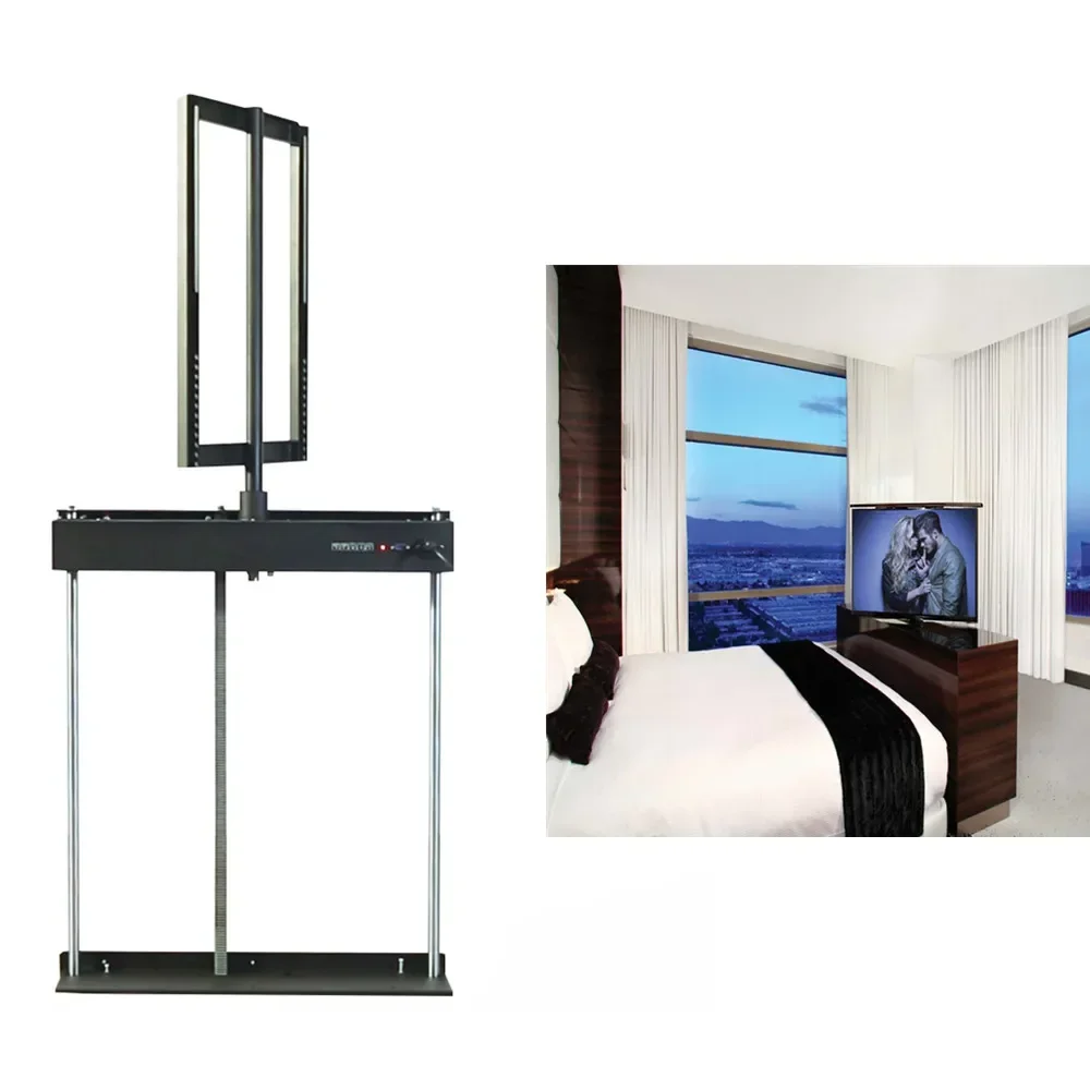 

Electric swivel bedside TV lift cabinet 42" 55" 60" 65" 360 rotatable motorized popout lift