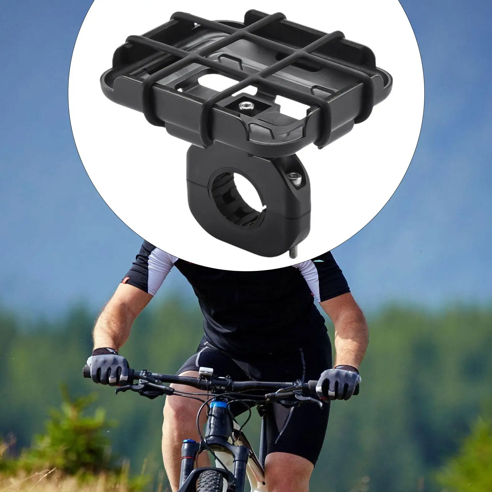 Bicycle Bike Speaker Mount Bicycle Speaker Fixed Stand Adjustable Screw Handlebar Mount for Hiking Riding Boat Cart Railing