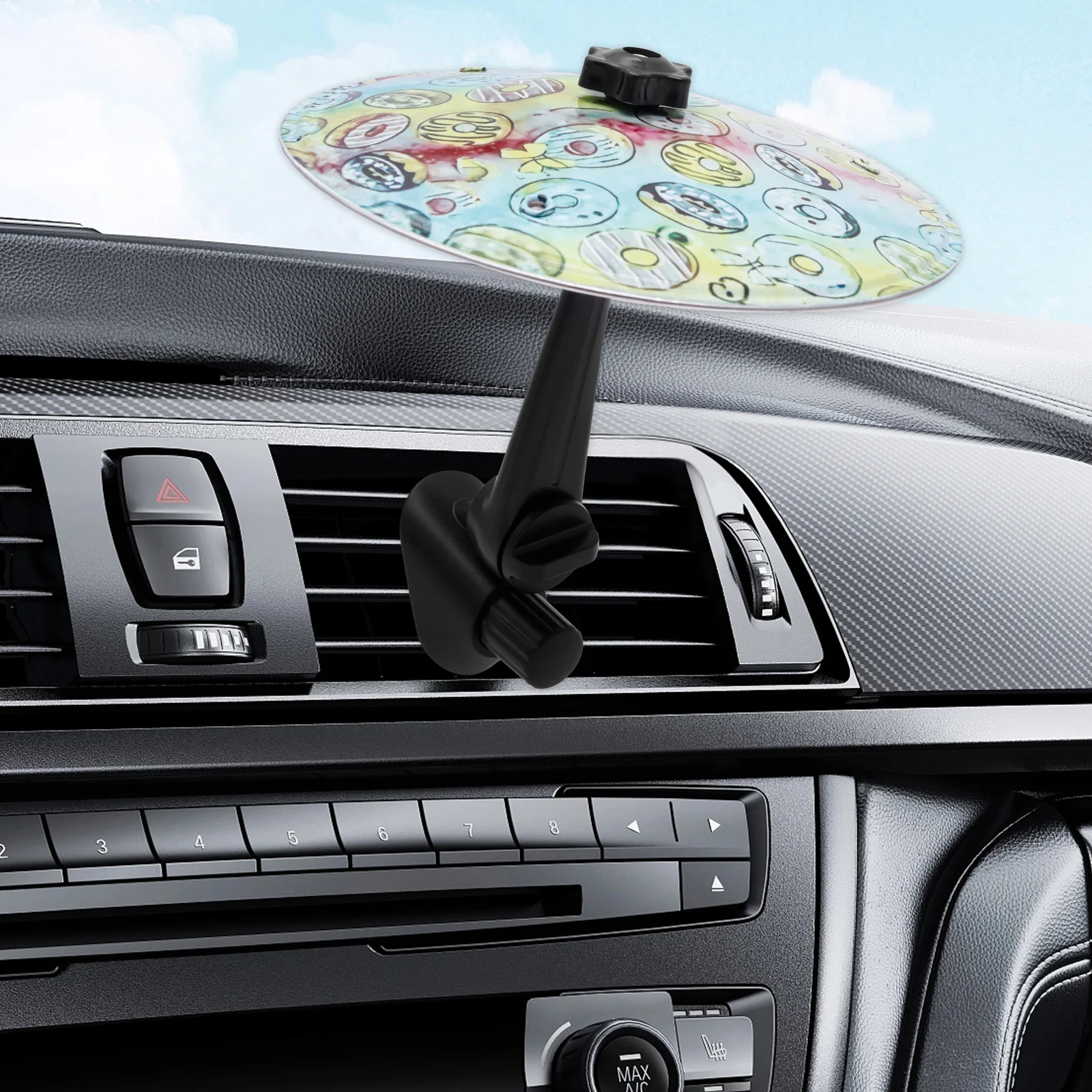 

Автомобильная вентиляционная тарелка, простая установка, клипса на мини-барабанную тарелку, универсальная, подходит для украшения автомобиля, дорожного путешествия, любителя музыки