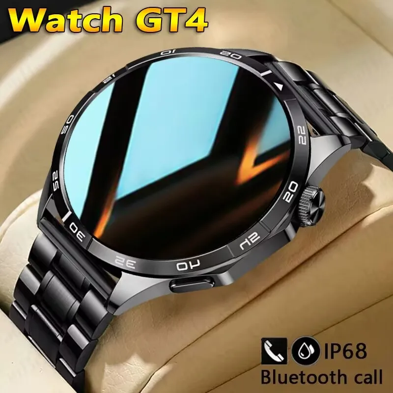 

NFC GPS трекер AMOLED Watch 4 Pro SmartWatch Men 1.43 "466*466 HD экран всегда отображает Bluetooth вызов SmartWatch 2024 новый