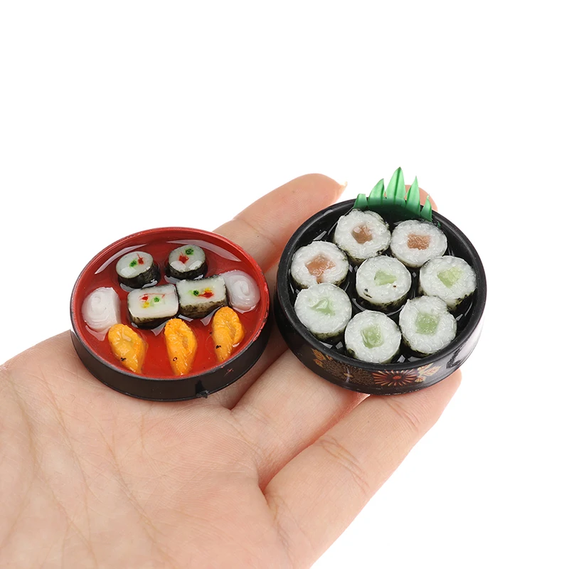 Poppenhuis miniatuur Japanse sushi rijst voor poppenhuis decor alsof eten