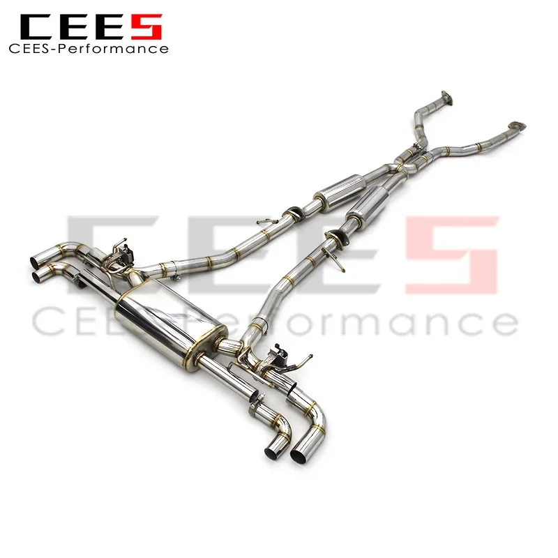 CEES Catback Exhaust Pipe for Lexus LC500 LC500H 3.5L 2016-2021 SS304 Stainless Steel Car Escape Exhaust Valve Control System