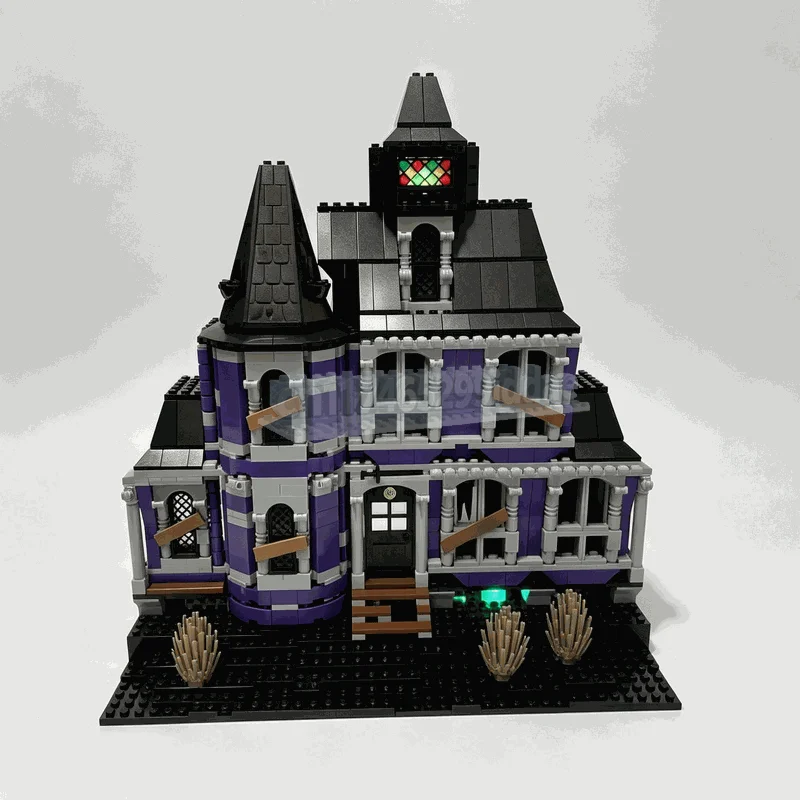 1541PCS Haunted Victorian MOC House Building Blocks Custom Puzzle Architecture DIY Creative Assembly Educational Toy Collection
