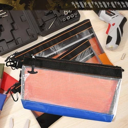 Transparent PVC Waterproof Multi-function Organizer Pouch Hardware Storage Electrician Repair Tool Bag