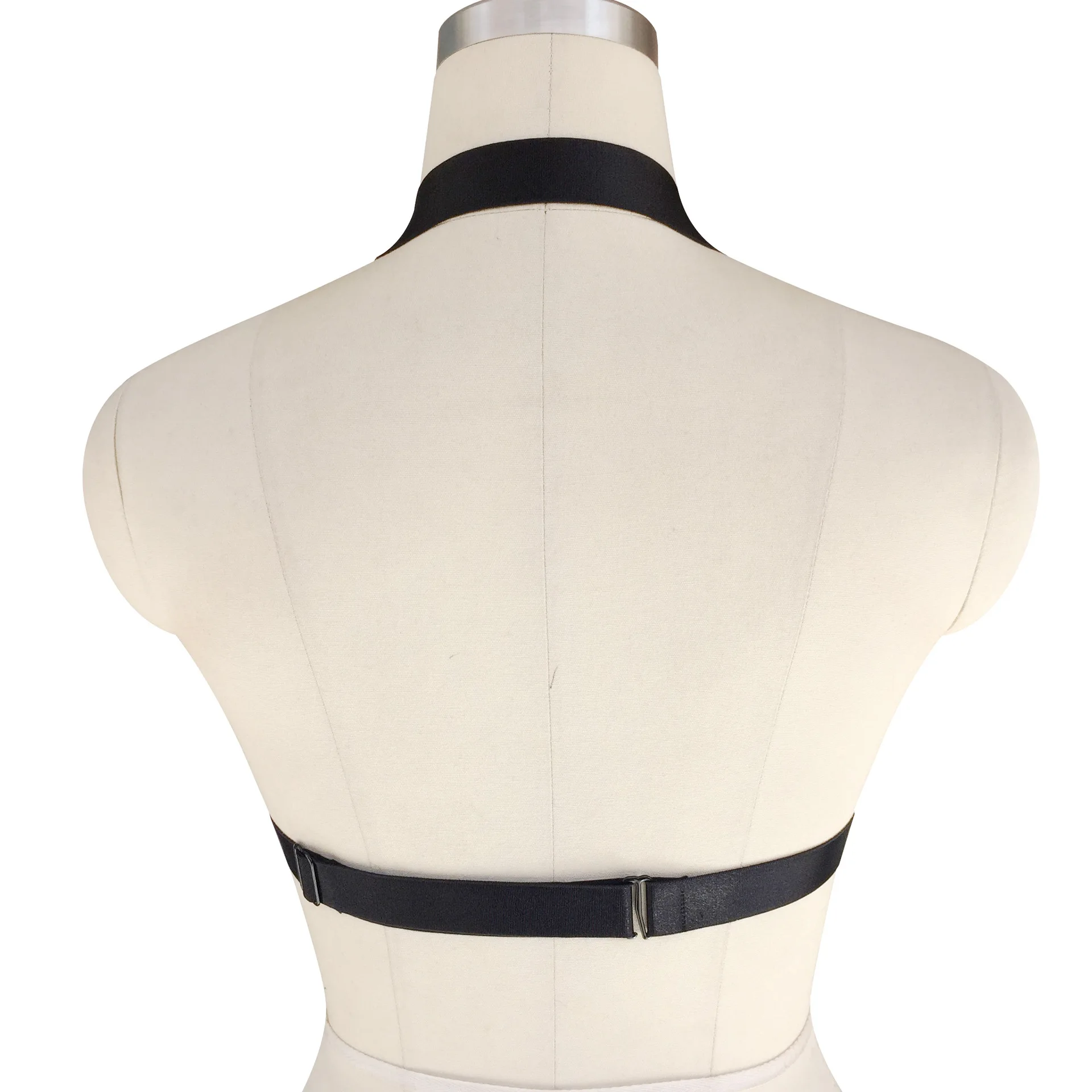 قفص الصدرية ارتداءها المحاصيل الأعلى عبودية تسخير حزام الشرير القوطية الجسم تسخير حزام قابل للتعديل تسخير Strappy القمم #4