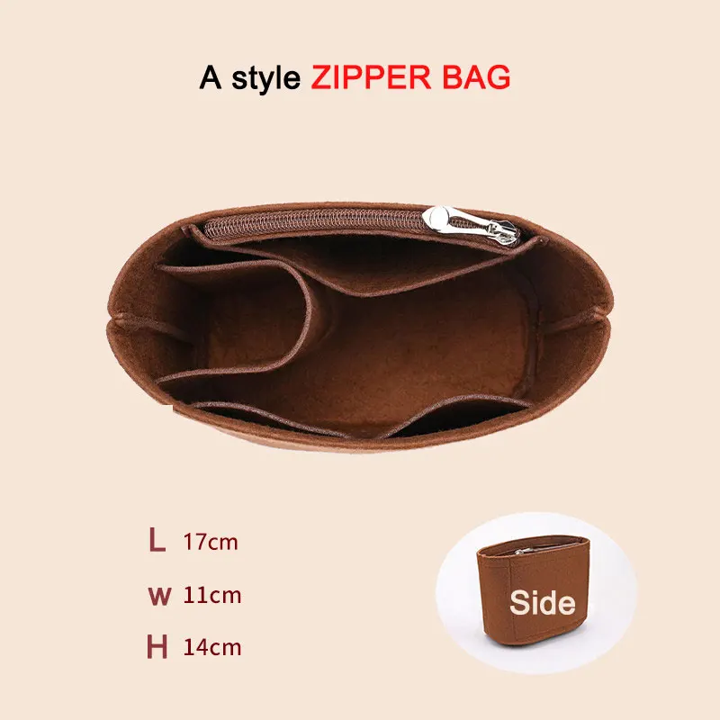 Purse Insert Organizer For MLB Bucket Bag Lining, Cosmetic Bag, Storage Bag, Felt Large-capacity Bucket Bag Lining Shaper