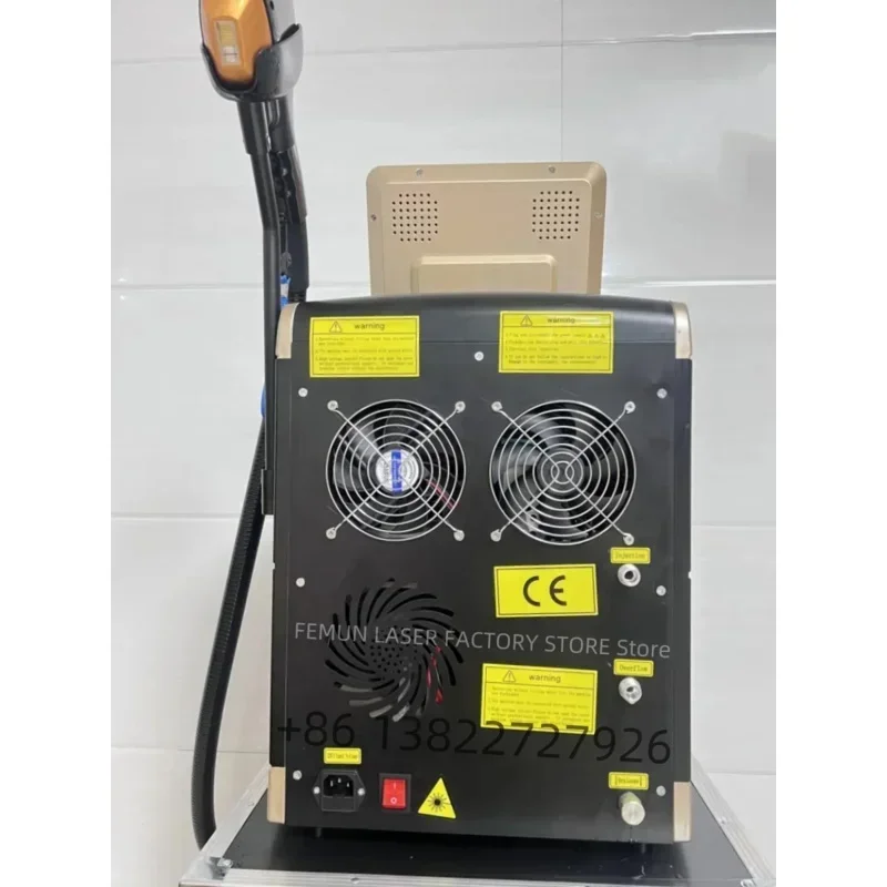 Mesin Laser penghilang bulu badan, Laser Titanium es Diode Soprano profesional 3 gelombang 808nm perangkat Alexandrite permanen CE wanita 3000w