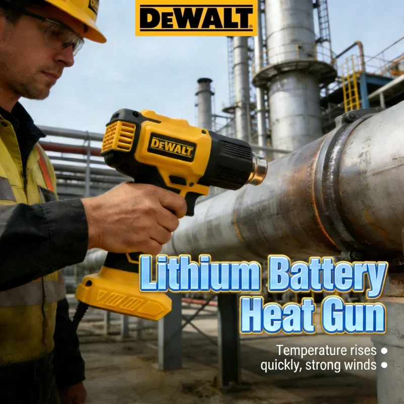 Dewalt DCE530N 20V Cordless High-Power Heat Gun: Multifunctional Hot Air Blower for Effortless Welding & Heat Shrink Wrapping