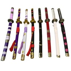 24inch Cosplay Roronoa Zoro Anime Yama Demon Bamboo Katana Sword Role Play Enma 60cm Model
