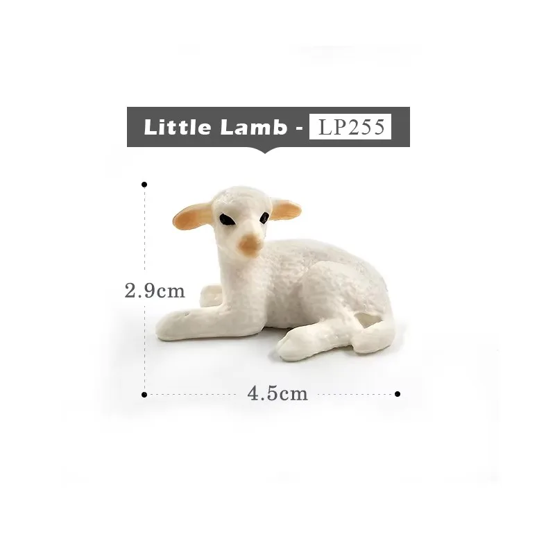 Simulation White Goat Sheep Animal Model Figurine Diy Home Decor Miniature Fairy Garden Decoration Accessories Modern