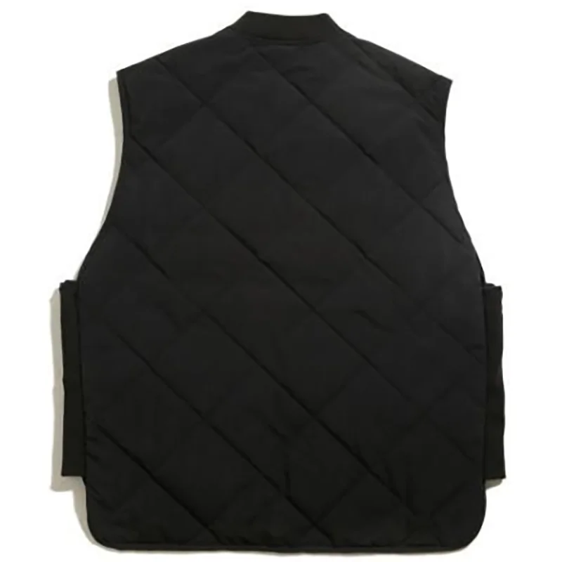 Winter Vrouwen Losse Dikke Katoenen Vest Jas Diamant Plaid Eenvoud Mode Koreaanse Casual Jas 2023 Lady Mouwloze Korte Jas