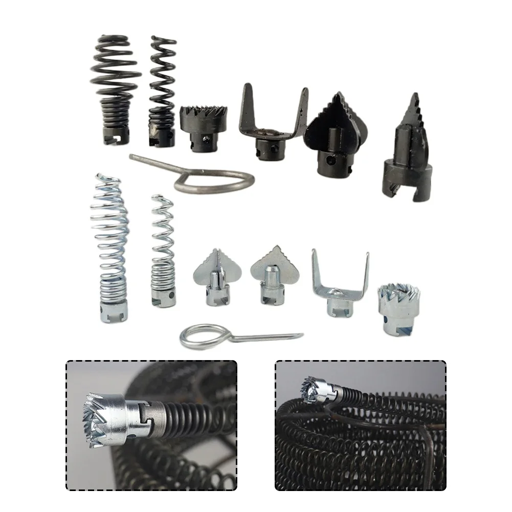 Pipeline Dredging Tool Spring Electric Drill Connector 16mm Drain Cleaner Connector Cleaning Tool For Pipe Blockage Issues