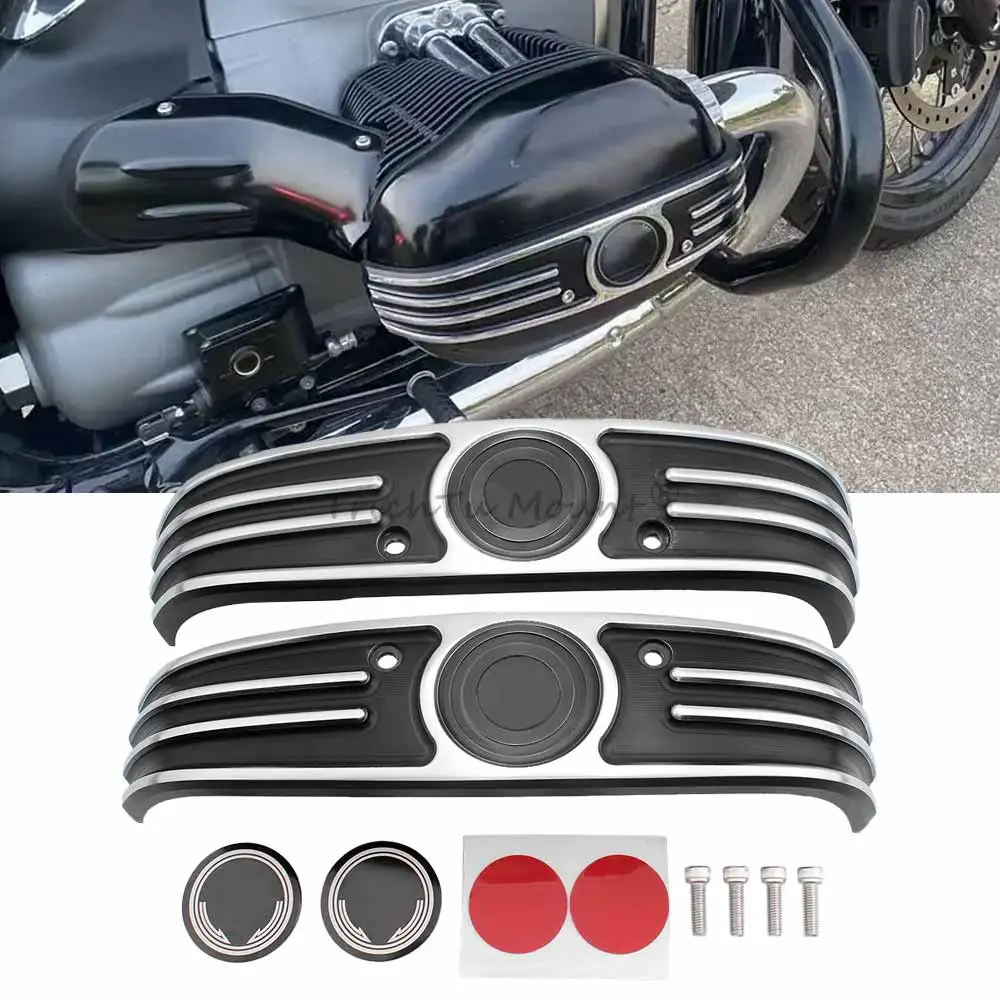 Motorcycle Cylinder Head Protector Side Engine Guard Trim Cover For BMW R18 Classic Roctane 100 Years R18B R18 Transcontinental