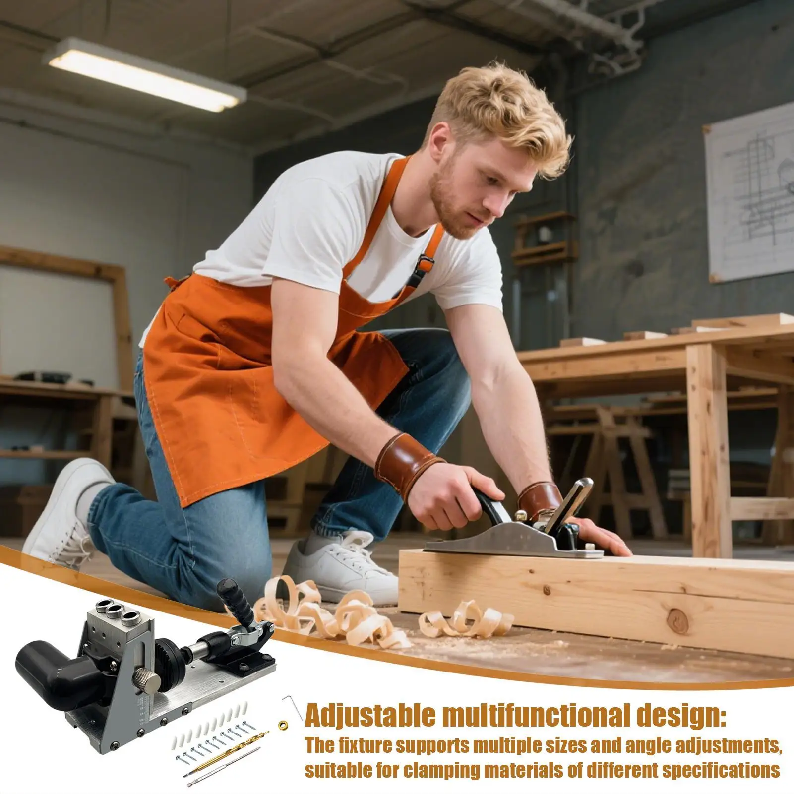 دليل الحفر تهزهز الدقة ثقب محدد قابل للتعديل لكمة محدد لأشغال المعادن الصناعية تحسين المنزل نجار #2