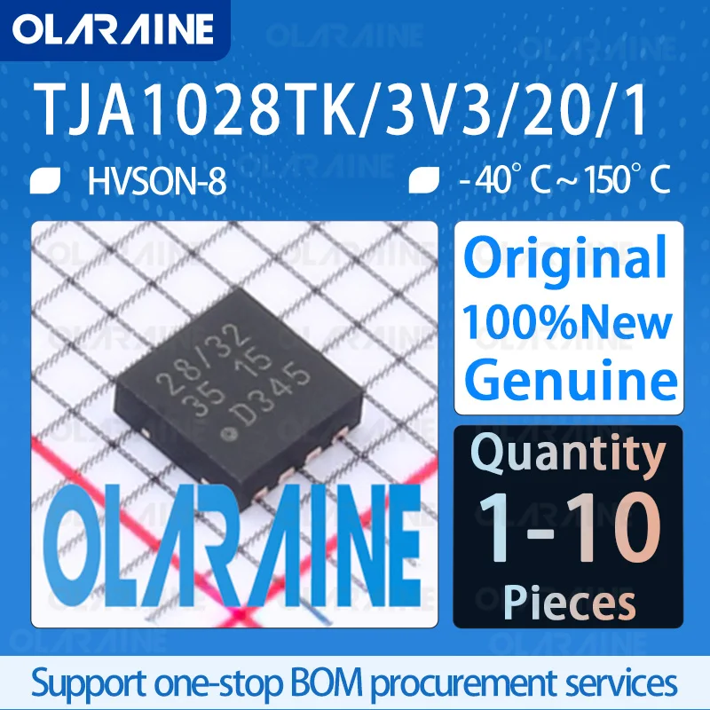 

1/5/10Pcs Original TJA1028TK/3V3/20/1 HVSON-8 LIN transceivers Voltage 5.5 V Current 2 mA IC chip circuit